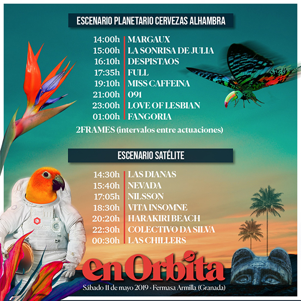 cartel En orbita 2019 en FERMASA